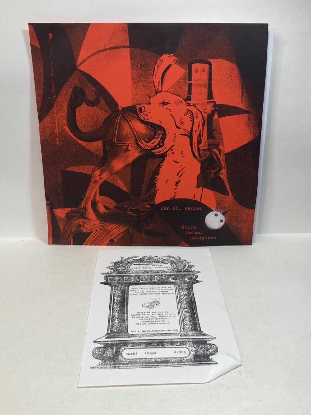 Split Animal Sculpture Jan St. Werner Lp Record Vinyl open